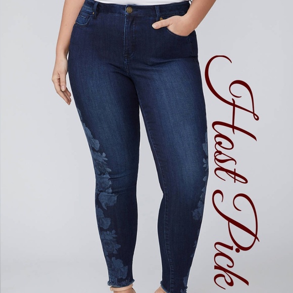 Lane Bryant Denim - NWT Power Pocket SS Floral Skinny Jean